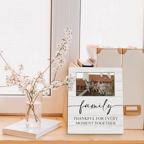 Family Gifts Picture Frames - Family Photo Frame, Families Reunion Gifts, Thankful for Every Moment Together Appreciation Gift Picture Photo Frames for Home Bedroom Living Room Decor, 4x6 - color: every moment
