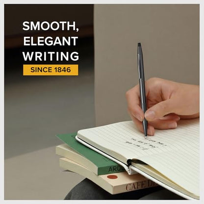 Cross Classic Century Black PVD Micro-knurl Ballpoint Pen, Black Ink - color: Black Micro-knurl