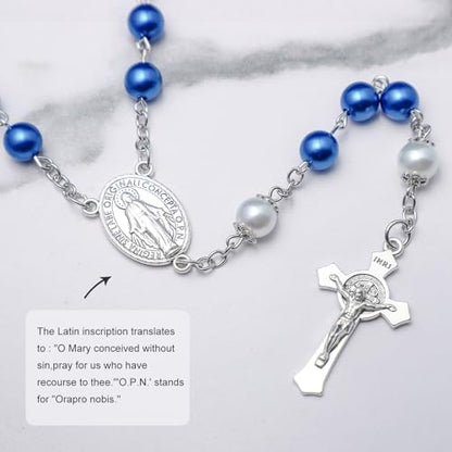 10 Pcs St Benedict Medals Cross Charms and Virgin Mary Rosary Centerpieces for Rosary Making Supplies,Medalla De La Virgen Milagrosa Catolica with Saint Benedict for Necklaces Pendant Rosary Kit - color: 10 Pcs St Cross