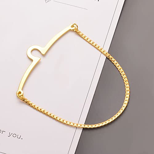 2Pcs Tie Chain for Men Classic with Double Single Gold Silver Elegant Chain Tie Cilp - color: gold single chain (two)