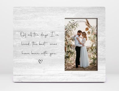 Orchroma Couple Picture Frame,Holiday Gifts for Women,Wedding Gifts for Couple,8x10 Engagement Picture Frame (been with you) - color: The best ones have been with you