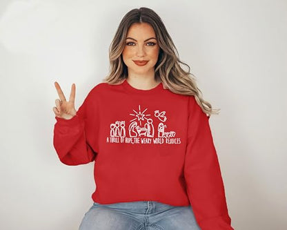 FAYALEQ Christmas Sweatshirt for Women Merry Christmas Shirt Xmas Tops - color: Red, size: Small