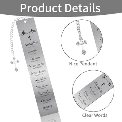 Christian Metal Bible Bookmark, Inspirational You are Scripture Book Mark - style: Christian, You Are