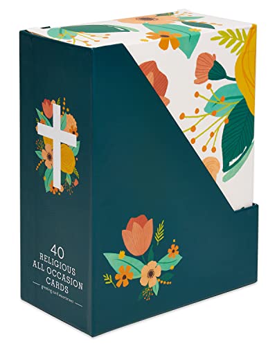 American Greetings 41-Count All-Occasion Religious Card Pack, Assorted Inspirational Designs - color: Deluxe Religious