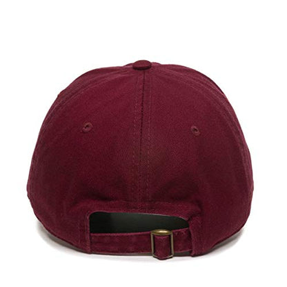 Praying Hands with Cross Baseball Cap Embroidered Cotton Adjustable Dad Hat - color: Burgundy