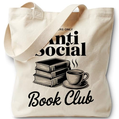 Book Lovers Gifts Canvas Tote Bag Tote Bag for Women Reusable Shoulder Bags for Grocery Beach Work - color: Silver