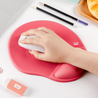 Mr. Pen- Ergonomic Mouse Pad with Wrist Rest - color: Red