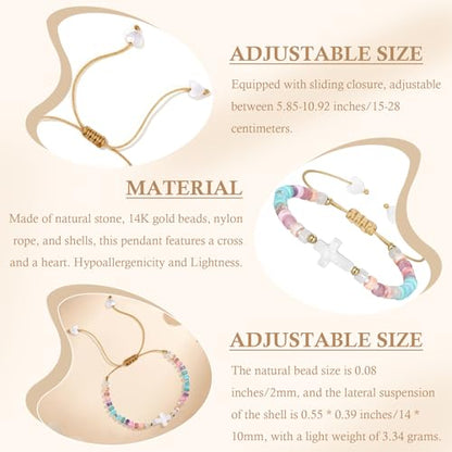 Bracelets for Girls Cross Soccer Bracelets Birthday Gifts for Girl - color: 3# To My Daughter