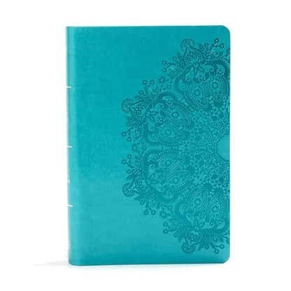 KJV Large Print Personal Size Reference Bible, Teal LeatherTouch Indexed, KJV Holy Bible, Red Letter, Pure Cambridge Text, Presentation Page, Cross-References, Full-Color Maps