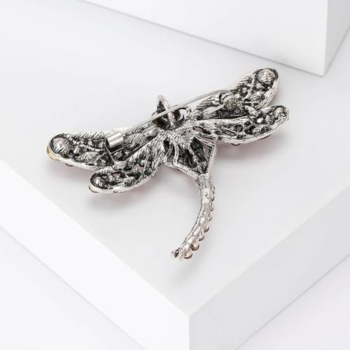 Brooch Pins For Women Fashion Elegant Brooches Lapel Badges Coat Sweater Scarves Shawl Dress Accessory Wedding Party Prom Jewelry - color: Grey