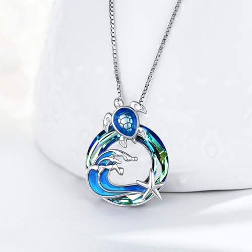 American Flag/Eagle/Star Necklace for Women 925 Sterling Silver Silver/Gold/Black American Flag Pendant 4th of July Jewelry for Wife Sister Girlfriend - color: White-9