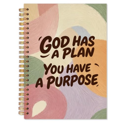 Abstract Christian Spiral Notebook 5.5x8.3 - color: White Abstract Christian