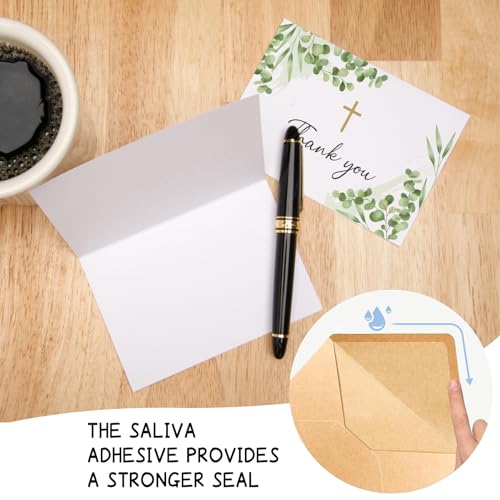 25 Thank You Cards with Envelope, 4x6 In, Blank Inside