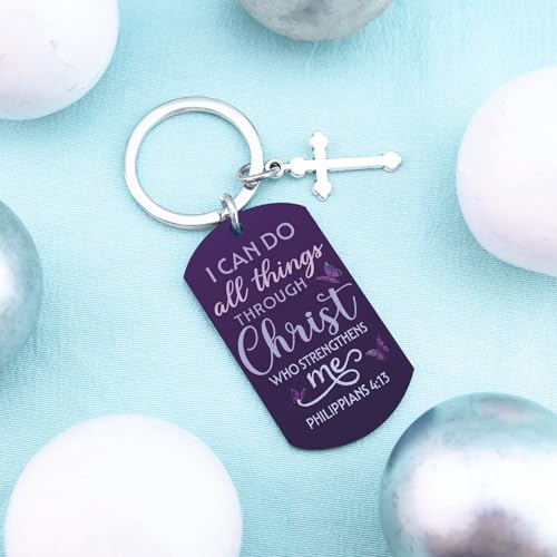 Baptism Gifts for Girl Catholic Gifts Cross Keychain Christian Gift