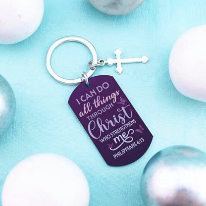 Baptism Gifts for Girl Catholic Gifts Cross Keychain Christian Gift