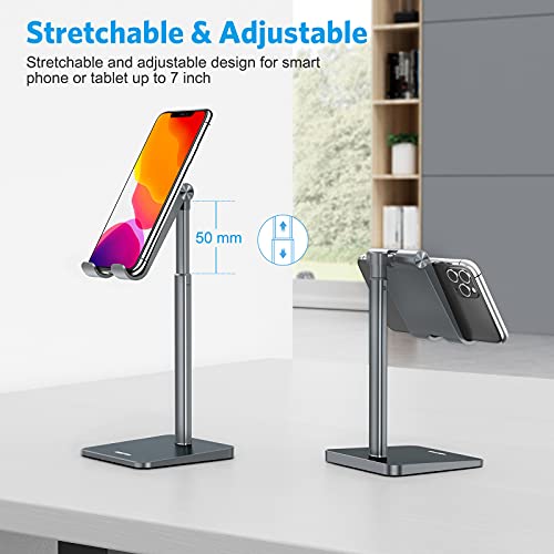 OMOTON CA02 Cell Phone Stand with Charging Hole for Desk Lightweight Gray - color: Gray