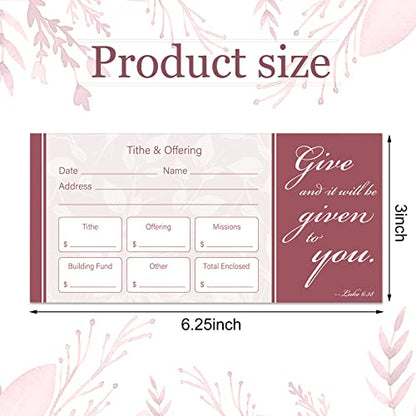 Eaasty 200 Pcs Church Offering Envelopes Bill Size Donation,Simple Style - style: Simple Style