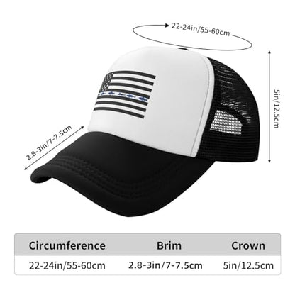 MOLAIGIN Trucker Hat, Adjustable Snapback Hat, Baseball Cap for Men Women, Breathable Mesh for Casual Wear - color: Black11