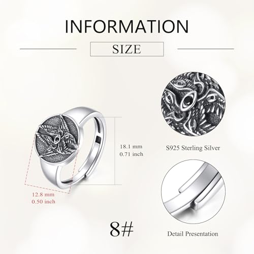 Seraphim Jewelry Set 925 Sterling Silver Guardian Angel Seraph Pendant Angel Wings Jewelry Christian Gifts for Women Men - color: Seraphim ring