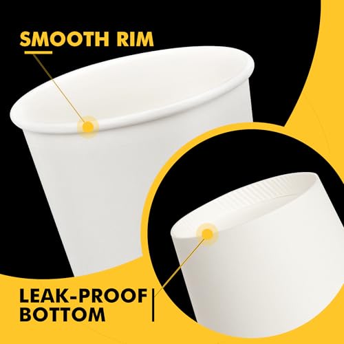 RACETOP 16 oz 50 Pack Disposable Coffee Cups with Lids & Sleeves - color: White, size: 16 fl oz
