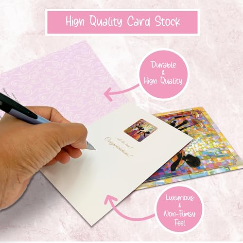 African American Birthday Cards Assortment Box – Set of 18 All Occasion Black Greeting Cards with Envelopes – Beautiful Black Women Designs – Premium Cardstock use for Mother's Day - style: Assortment 760