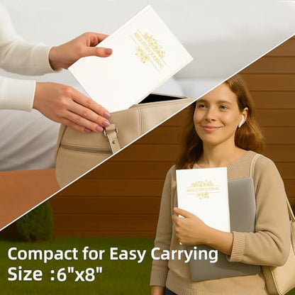 XKDOUS Linen 8.6" Bible Study Journal, Bible Notebook for Women, Beige - color: Beige