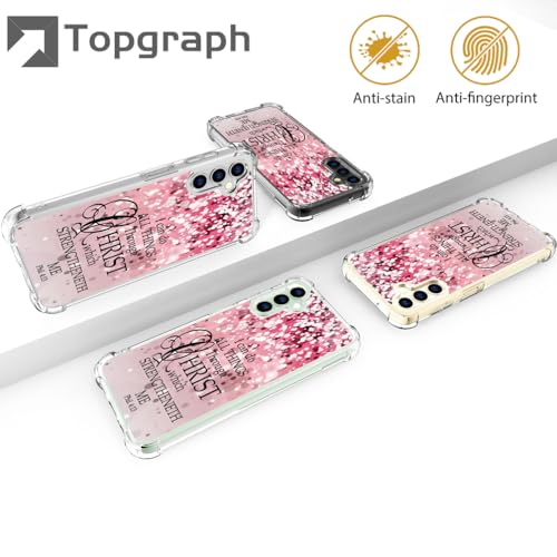 for Samsung Galaxy S24+ Plus & S25+ Plus Case - Pink Bible Verses - color: Pink Bible Verses, size: Galaxy S24+ Plus & S25+ Plus