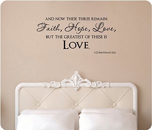 Faith Hope Love Greatest of These is Love 1 Corinthians 13:13 Decal Sticker