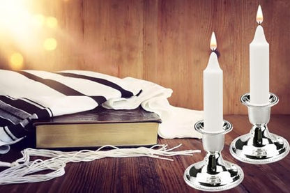 Classic White Candles-72 Bulk 2 Pack (Total of 144 Candles) - Traditional Shabbat, Dinner, Ceremonies, and Emergencies- Long Lasting Burn Time - size: 144 Ct. 3HR
