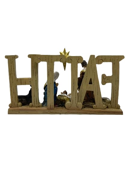7" Holy Family Faith Tabletop Decor Figuire Sagrada Familia