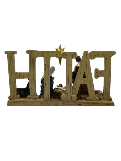 7" Holy Family Faith Tabletop Decor Figuire Sagrada Familia