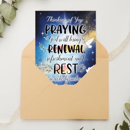FANCYLUCKY Christian Get Well Soon Card for Women Men - style: FY-379
