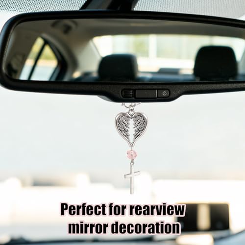 Cross Rear View Mirror Charm