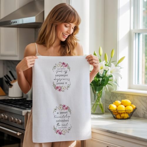 Christian Gifts Kitchen Towels for Friends, Religious Gifts Decorative Towels for Bar Kitchen Bathroom - color: Friends