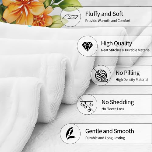 ENCYCOM Personalized Gods Say You are Blanket – Christian Faith Throw Blanket Bible Verses, Affirmation Religious Bedding for Women, Christmas Birthday Gift (Faith Cross Floral)
