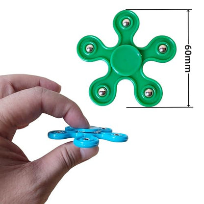 50 Pcs Mini Fidget Spinners Bulk Toys Party Favors for Kids, Goodie Bags Stuffers,Birthday Return Gifts, Treasure Box, Back to School Classroom Reward Prizes-2.4"