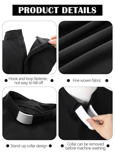 3 Pcs Unisex Black Clergy Collar for Men Women Pastors