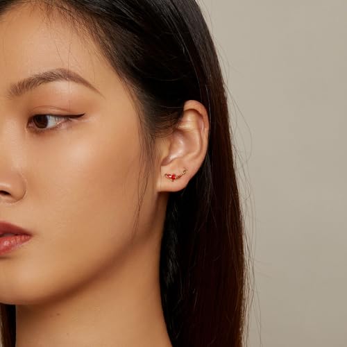 Cute Stud Earrings for Women Dachshund Koi Fish Sea Star Sea Turtle Sea Conch Earrings 14K Gold Plated Dainty Stud Earring funky Jewerly - color: Gold Koi Fish