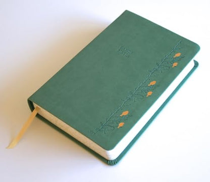 Biblia RVR 1960 Letra gigante símil piel verde con pájaros (Edición cantos pintados) / Spanish Bible RVR 1960 Giant Print Handy Size Leathersoft Green (Spanish Edition)