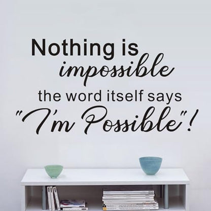 AnFigure Motivational Office Wall Decals: Vinyl Inspiration Quotes Removable Vinyl Wall Stickers for Entrepreneurs and Fitness Enthusiasts in Workspace and Gym Decor X-Large - size: X-Large