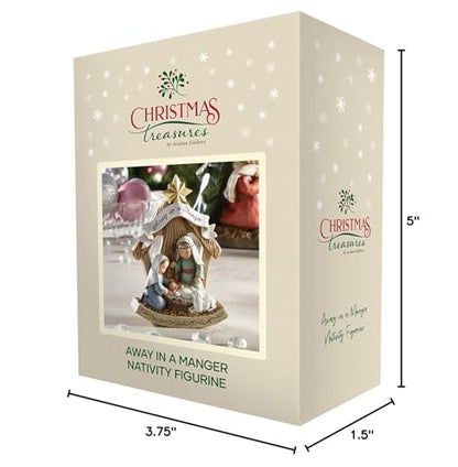 CBC Group Avalon Gallery - Advent and Christmas Children's Nativity Figurine, 4 x 5-Inch, Away in a Manger