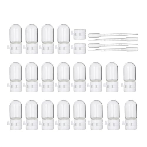 2ml 0.068 fl oz Essential Oil Samples Bottles, 20 Pack, Clear