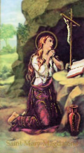 St. Mary Magdalene A - Laminated holy card - Pack of 25