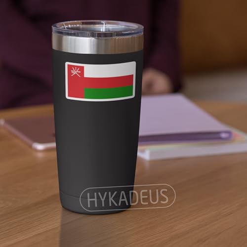 (3Pcs) Oman Flag Stickers – Omani National Flag Vinyl Decals, Waterproof Sticker for Laptop, Water Bottle, Scrapbook, Phone Case, Travel Gear, 3" X 1.6'' - color: Oman