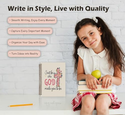Dejfel God Pink Notebook Journal,Christian Gift for Women Girls - color: 001god