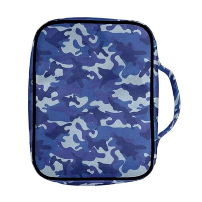Coldinair Camo Bible Cover Case for Boy,Bible Bags Book Covers Kids Scripture Carrying Case with Handle and Pocket,Bible Book Carrying Case Tote Handbag,Blue - color: Camo,blue