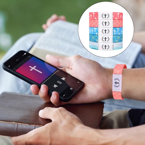 Penitue Bible Verse Bracelet, Wearable Christian Daily Wristbands with NFC Scan Inspirational Bracelet Religious Jewelry for Women & Men - style: Style C
