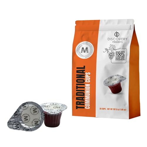 DISCOVERY PRODUCT Prefilled Communion Cup & Wafer,Travel 25ct Traditional - size: Box of 25 Traditional