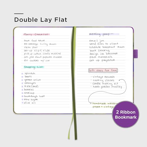 &And Per Se Lined Hardcover Notebook – A5 5.7"x8" College Ruled, 160 Pages, 100gsm Thick Paper – Aesthetic Journal for Women, Gift-Ready Planner, Everyday Writing Notebook (Lavender Grove) - color: i.Lavender Grove, style: Lined with Pattern