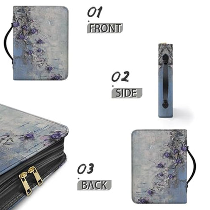 PU Bible Case, Bible Cover for Women,Small Bible Covers with Leather Bookmark (Set of 1), Bible Carrying Case,Art Painting - color: Art Painting, size: Small